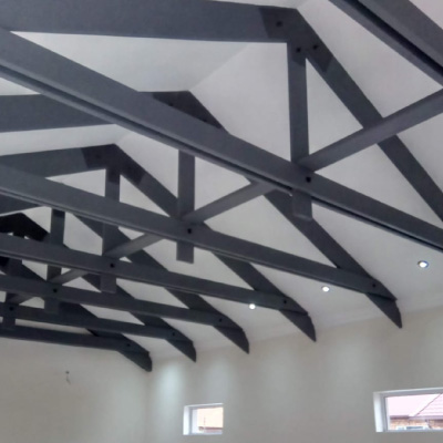Ceiling boards, gutters and downpipes